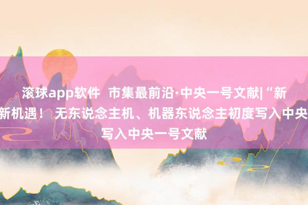 滚球app软件  市集最前沿·中央一号文献|“新耕具”有新机遇！ 无东说念主机、机器东说念主初度写入中央一号文献