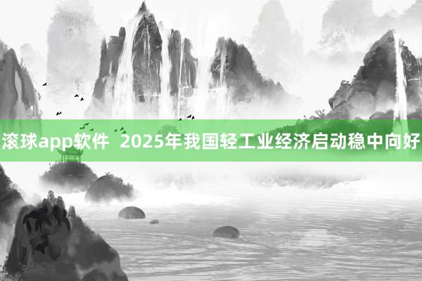 滚球app软件  2025年我国轻工业经济启动稳中向好