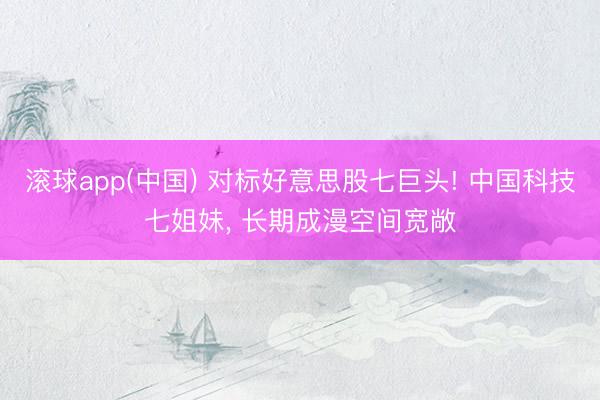 滚球app(中国) 对标好意思股七巨头! 中国科技七姐妹, 长期成漫空间宽敞