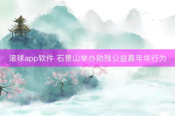 滚球app软件 石景山举办助残公益嘉年华行为