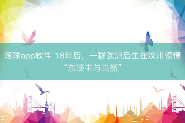 滚球app软件 18年后,一群欧洲后生在汶川读懂“东谈主与当然”
