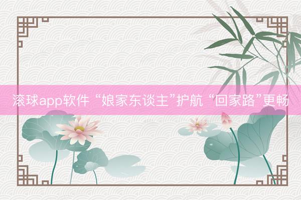 滚球app软件 “娘家东谈主”护航 “回家路”更畅