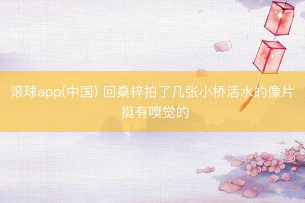 滚球app(中国) 回桑梓拍了几张小桥活水的像片 挺有嗅觉的