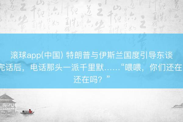 滚球app(中国) 特朗普与伊斯兰国度引导东谈主讲完话后，电话那头一派千里默……“喂喂，你们还在吗？”