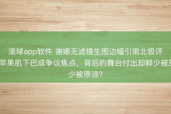 滚球app软件 谢娜无滤镜生图边幅引南北极评价，苹果肌下巴成争议焦点，背后的舞台付出却鲜少被原谅？